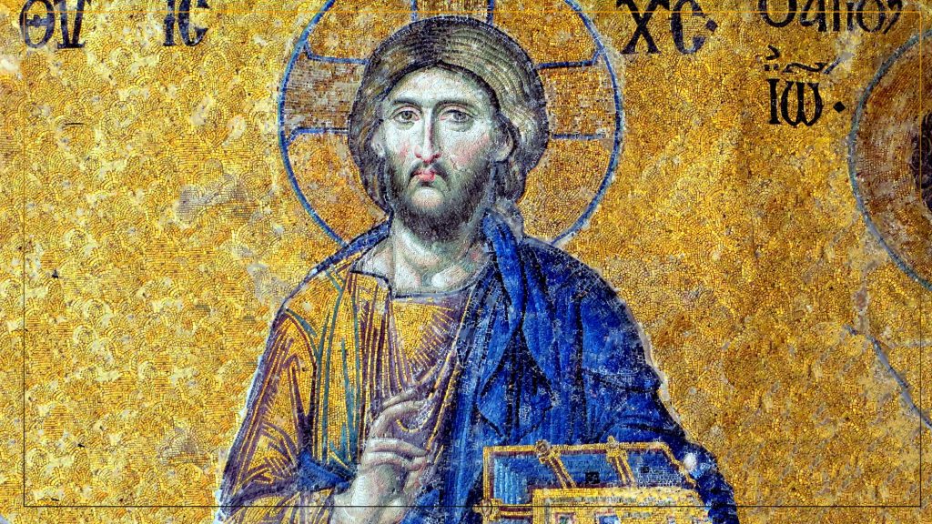 Mosaic  Of Jesus this total hard work of hundreds  of small  pieces together  to create  the most beautiful  image of Chist.